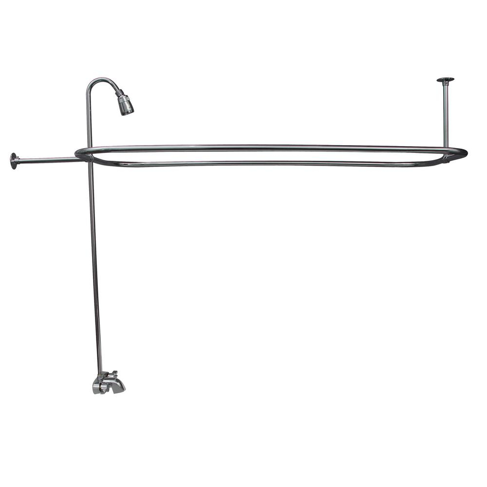 Pegasus 2 Handle Claw Foot Tub Faucet With Riser 54 In Rectangular intended for sizing 1000 X 1000