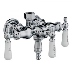 Pegasus 3 Handle Claw Foot Tub Faucet With Old Style Spigot And pertaining to size 1000 X 1000