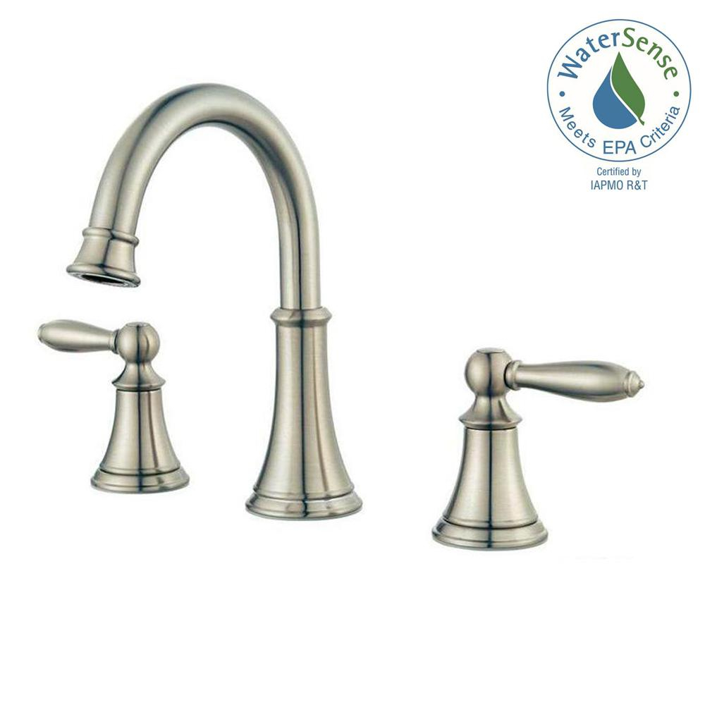 Pfister Courant 8 In Widespread 2 Handle Bathroom Faucet In Brushed intended for sizing 1000 X 1000