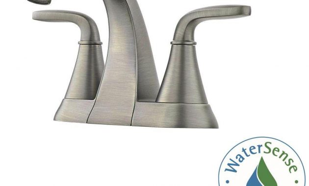 Pfister Pasadena 4 In Centerset 2 Handle Bathroom Faucet In Slate for proportions 1000 X 1000