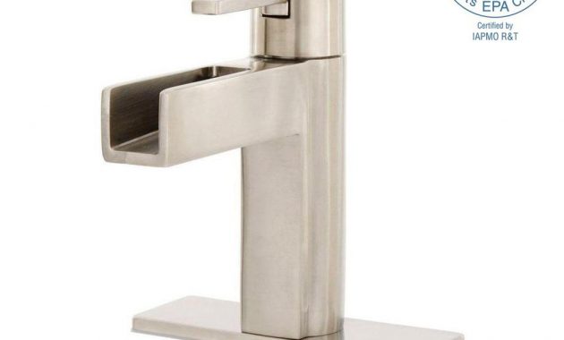 Pfister Vega Single Hole Single Handle Bathroom Faucet In Brushed pertaining to proportions 1000 X 1000