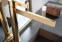 Polished Gold Waterfall Bathroom Faucet inside sizing 1000 X 1000