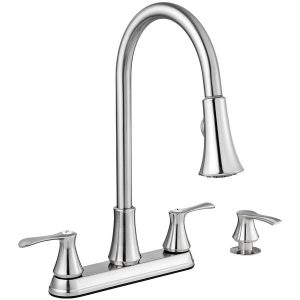 Project Source Stainless Steel 2 Handle Pull Down Kitchen Faucet 99 for sizing 900 X 900