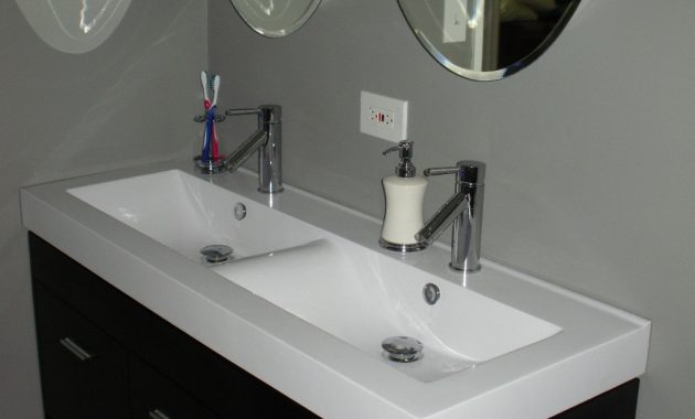 Single Basin Double Faucet Bathroom Sink Photos And Products Ideas for size 1024 X 768