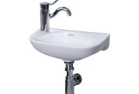 Small Wall Mount Sink Left Side Single Faucet Drilling within size 1000 X 1000