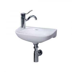 Small Wall Mount Sink Left Side Single Faucet Drilling within size 1000 X 1000