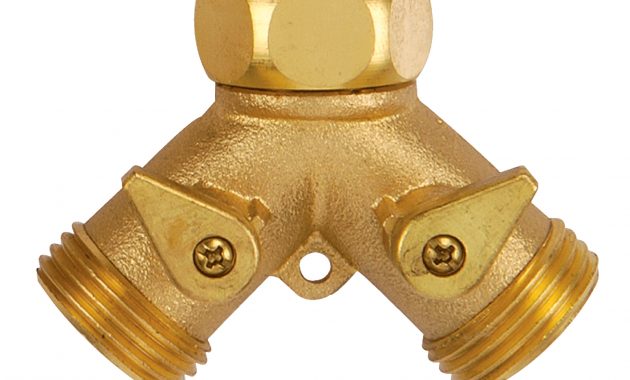 Solid Brass Y Adapter Hose Splitter Floodchek Corporation for proportions 1600 X 1600