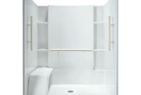 Sterling Accord 36 In X 60 In X 74 12 In Shower Stall In White intended for measurements 1000 X 1000