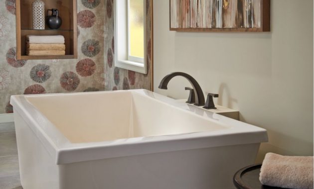 Superb Freestanding Tub With Deck Mount Faucet 7 Alternate View for dimensions 1107 X 792