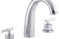 Taboret Deck Mount Bath Faucet Trim For High Flow Valve With Lever inside size 2000 X 1662