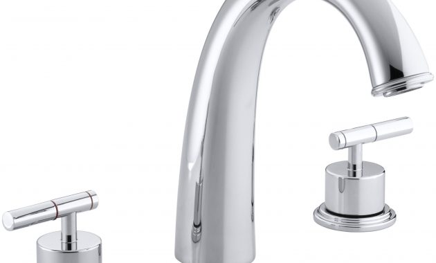 Taboret Deck Mount Bath Faucet Trim For High Flow Valve With Lever inside size 2000 X 1662