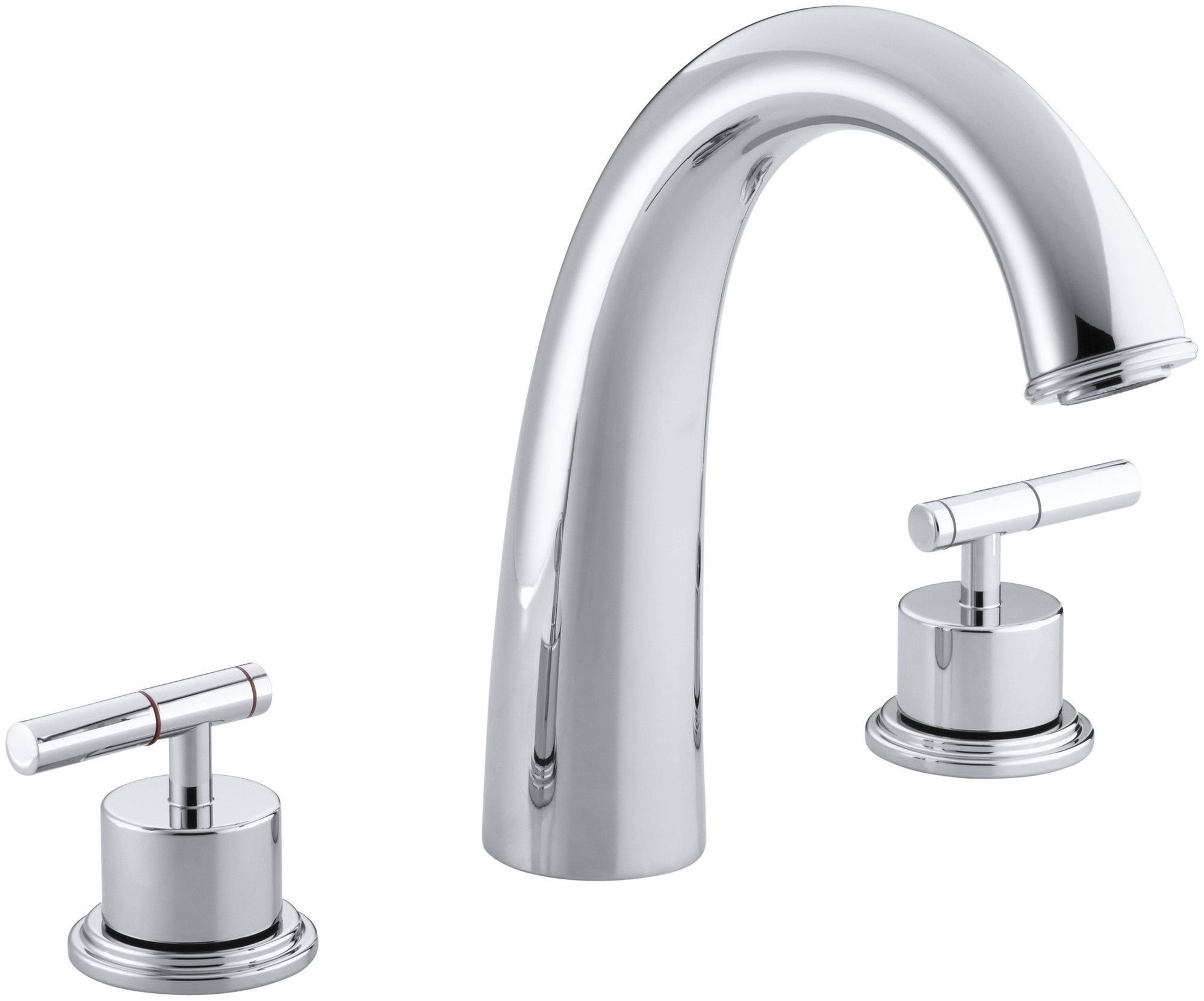 Taboret Deck Mount Bath Faucet Trim For High Flow Valve With Lever inside size 2000 X 1662