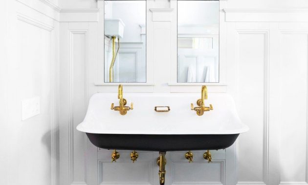 The Vintage Vibe Of Kohlers Brockway Trough Sink Led The Design intended for sizing 900 X 1225