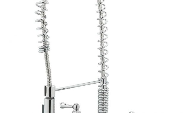 Tosca 2 Handle Wall Mount Pull Down Sprayer Kitchen Faucet In Chrome throughout proportions 1000 X 1000