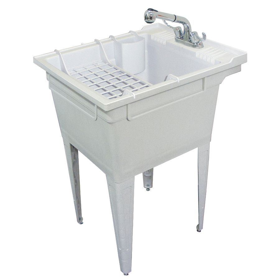 Transolid 22375 In X 26 In 1 Basin Gray Freestanding Polypropylene regarding measurements 900 X 900