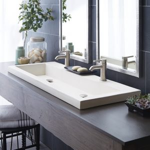 Trough 4819 Double Basin Nativestone Bathroom Sink Native Trails regarding proportions 1000 X 1000