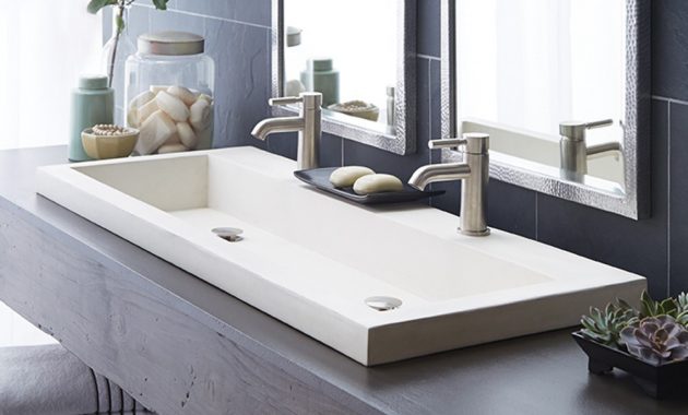 Trough 4819 Double Basin Nativestone Bathroom Sink Native Trails regarding proportions 1000 X 1000