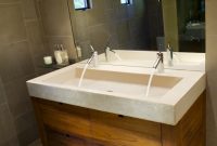 Trough Bathroom Sink With Two Faucets Throughout Vanity Decor 18 within dimensions 1280 X 960