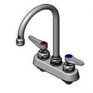 Ts Brass 4 In 2 Handle Workboard Faucet In Chrome With Gooseneck throughout sizing 1000 X 1000