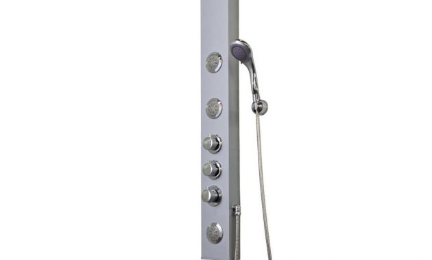 Vigo 4 Way Massage 3 Jet Shower Tower In Stainless Steel Valve within measurements 1000 X 1000