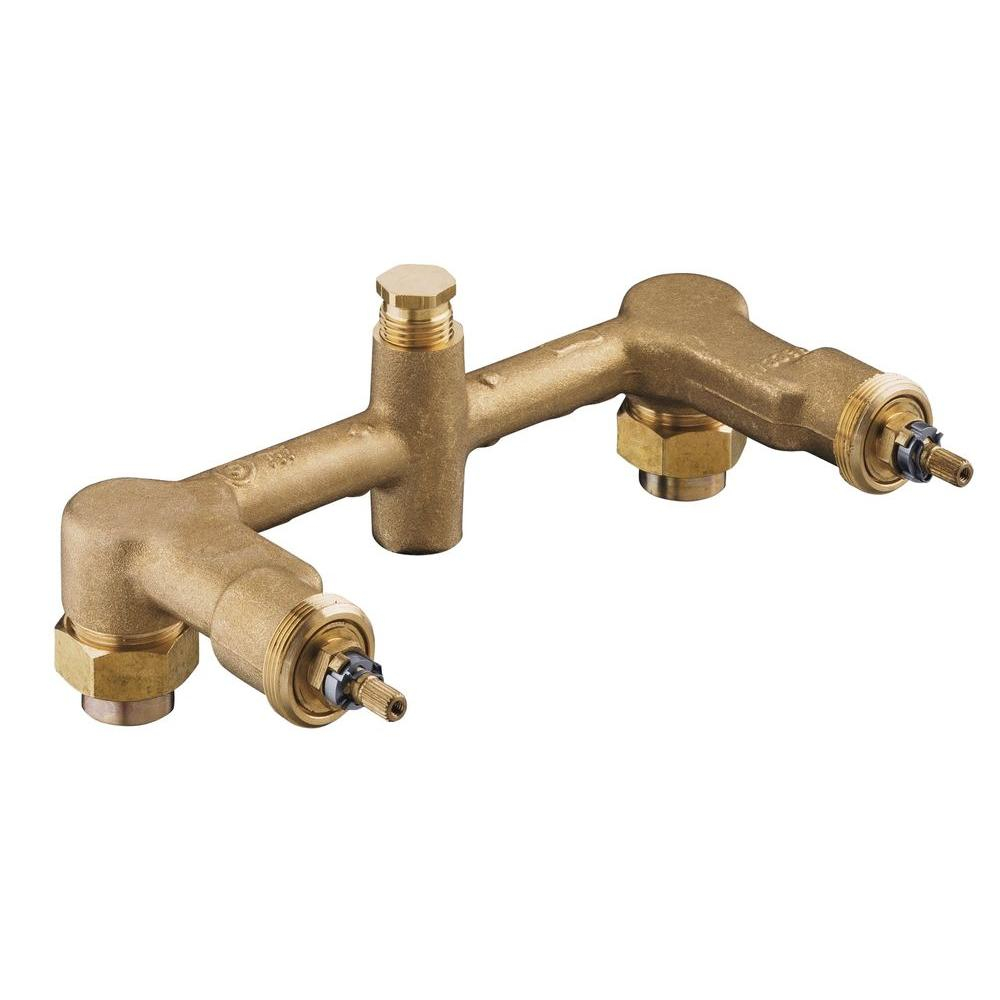 Wall Mount 2 Handle Valve System For 8 In Centers K 302 K Na The intended for sizing 1000 X 1000