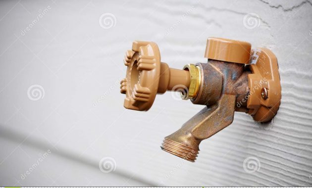 Water Faucet Outside House Spigot Stock Photo Image Of Household for dimensions 1300 X 953