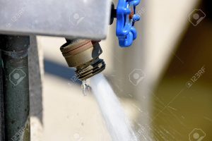 Water Spraying Out Of Outdoor Faucet Stock Photo Picture And inside proportions 1300 X 867