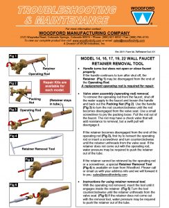 Woodford Model 17 Freezeless Faucet with measurements 816 X 1004