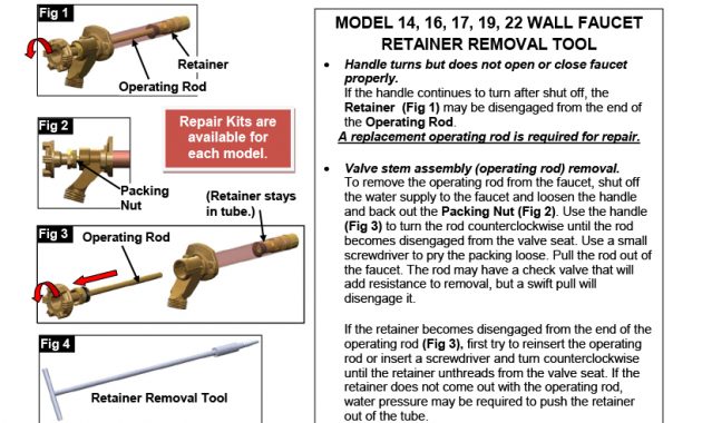 Woodford Model 17 Freezeless Faucet with measurements 816 X 1004