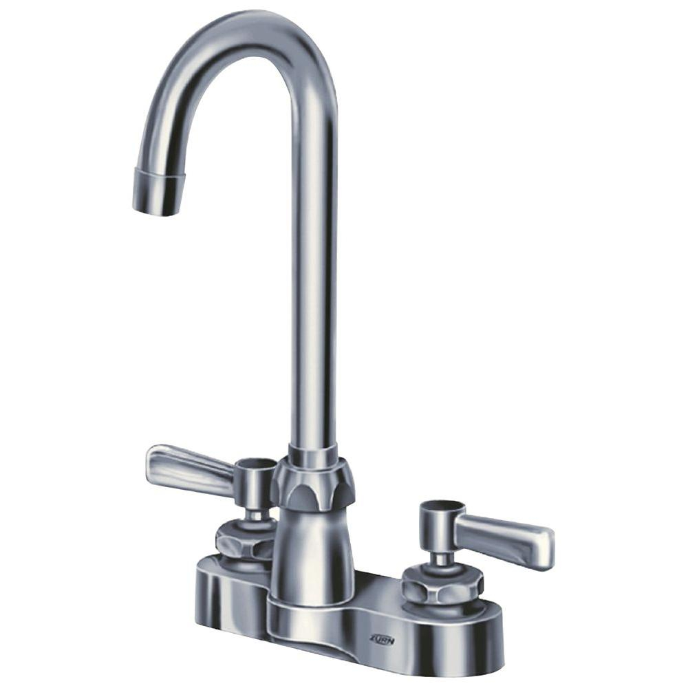 Zurn 4 In Centerset 2 Handle Gooseneck Bathroom Faucet In Chrome with regard to proportions 1000 X 1000