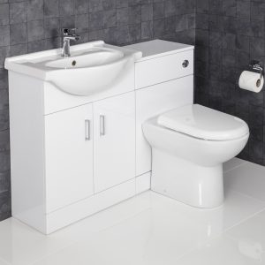 1150mm Toilet And Bathroom Vanity Unit Combined Basin Sink Furniture throughout proportions 3434 X 3434