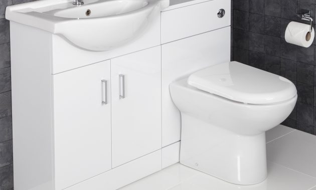 1150mm Toilet And Bathroom Vanity Unit Combined Basin Sink Furniture throughout proportions 3434 X 3434