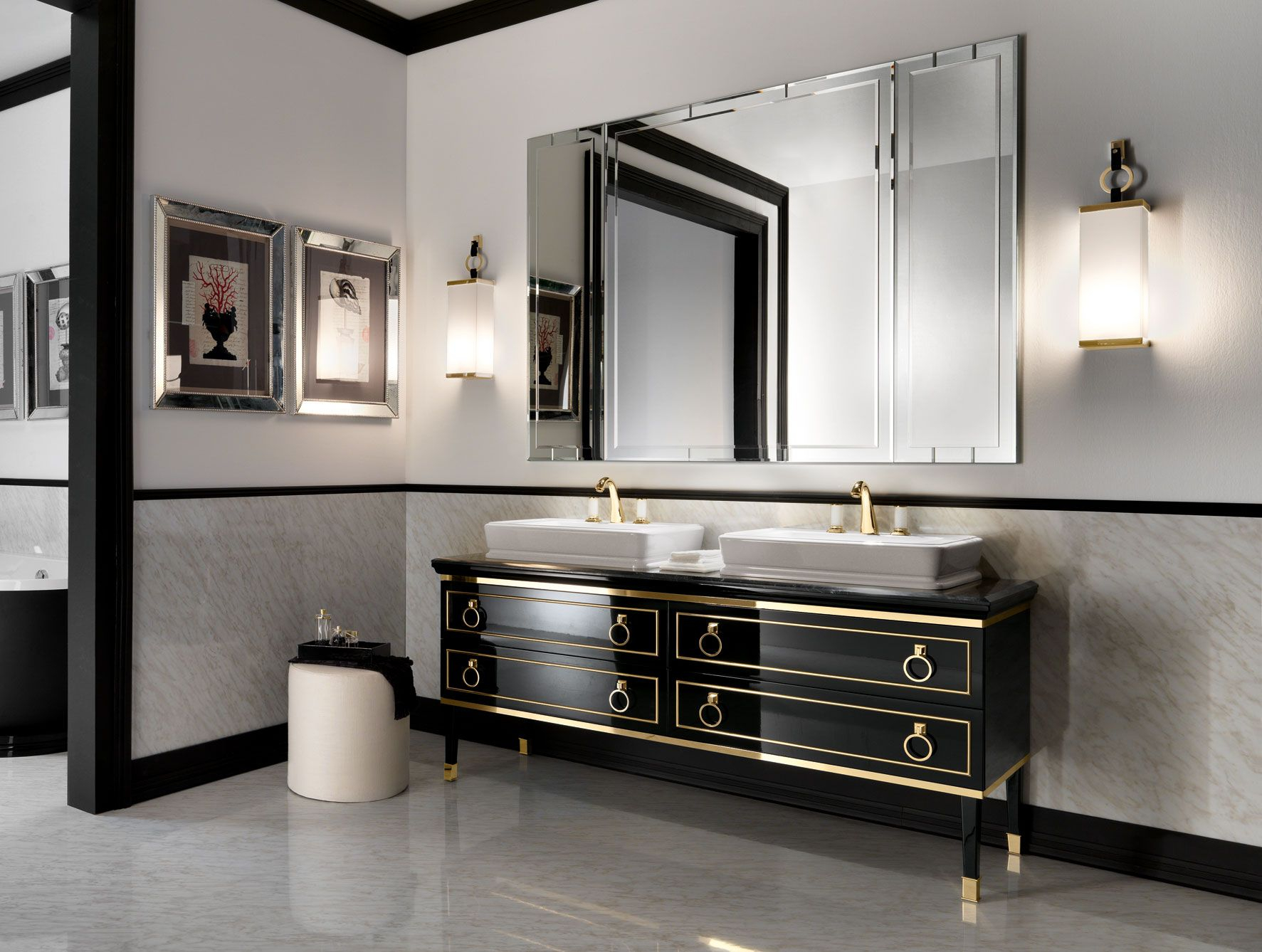 12 Ideas For Designing An Art Deco Bathroom Art Deco Bathroom in size 1773 X 1338