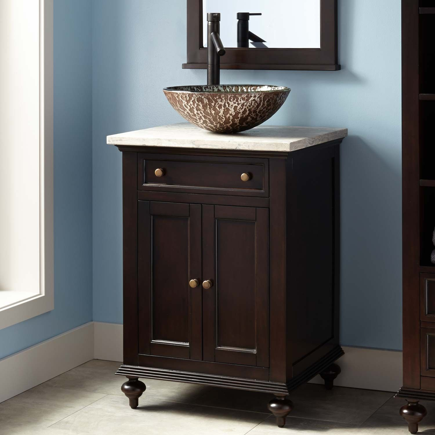 24 Keller Mahogany Vessel Sink Vanity Dark Espresso In 2019 For inside size 1500 X 1500