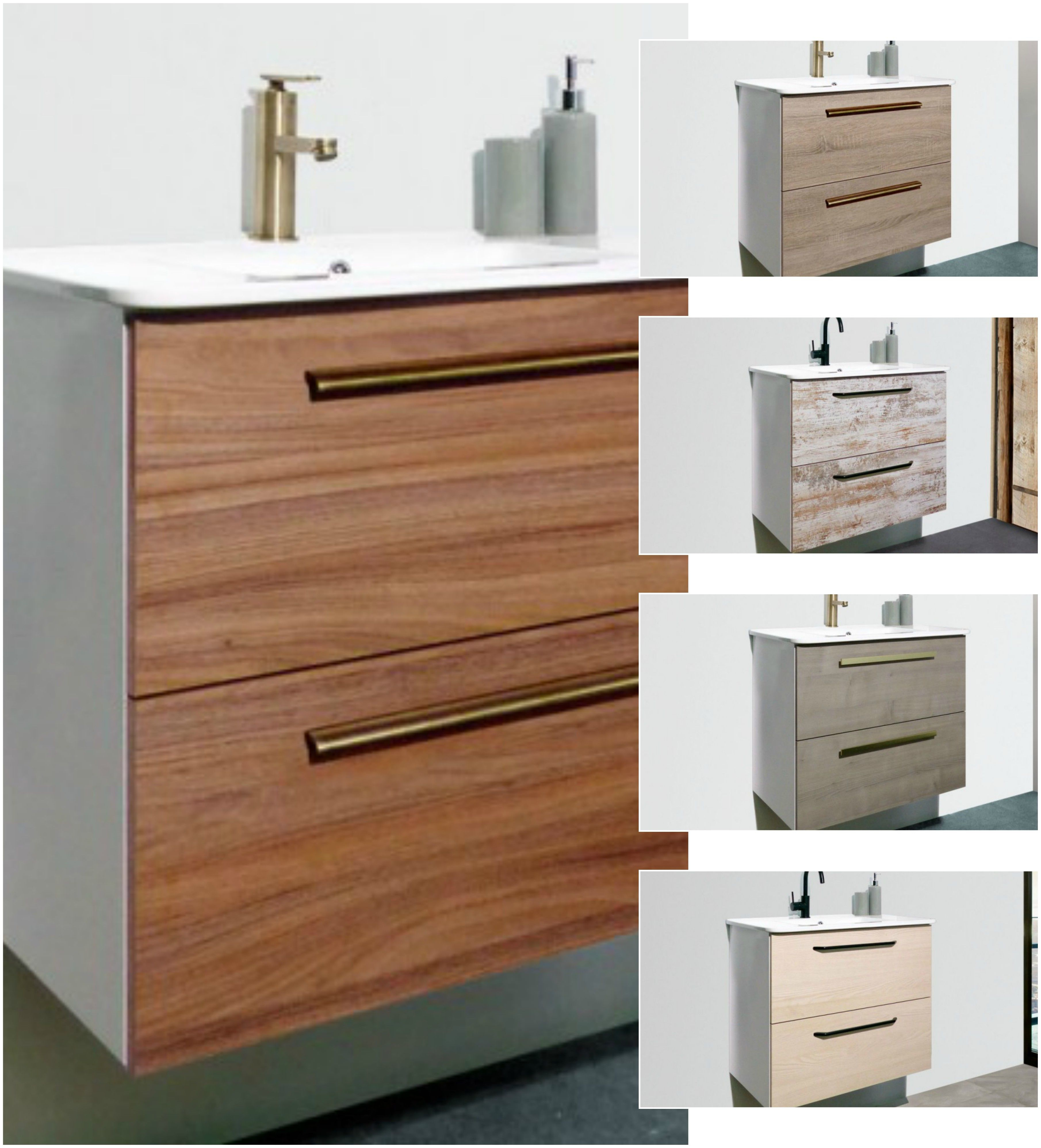 24 Maine Bathroom Set Cognac Vanity Randalco Style within dimensions 3620 X 3990