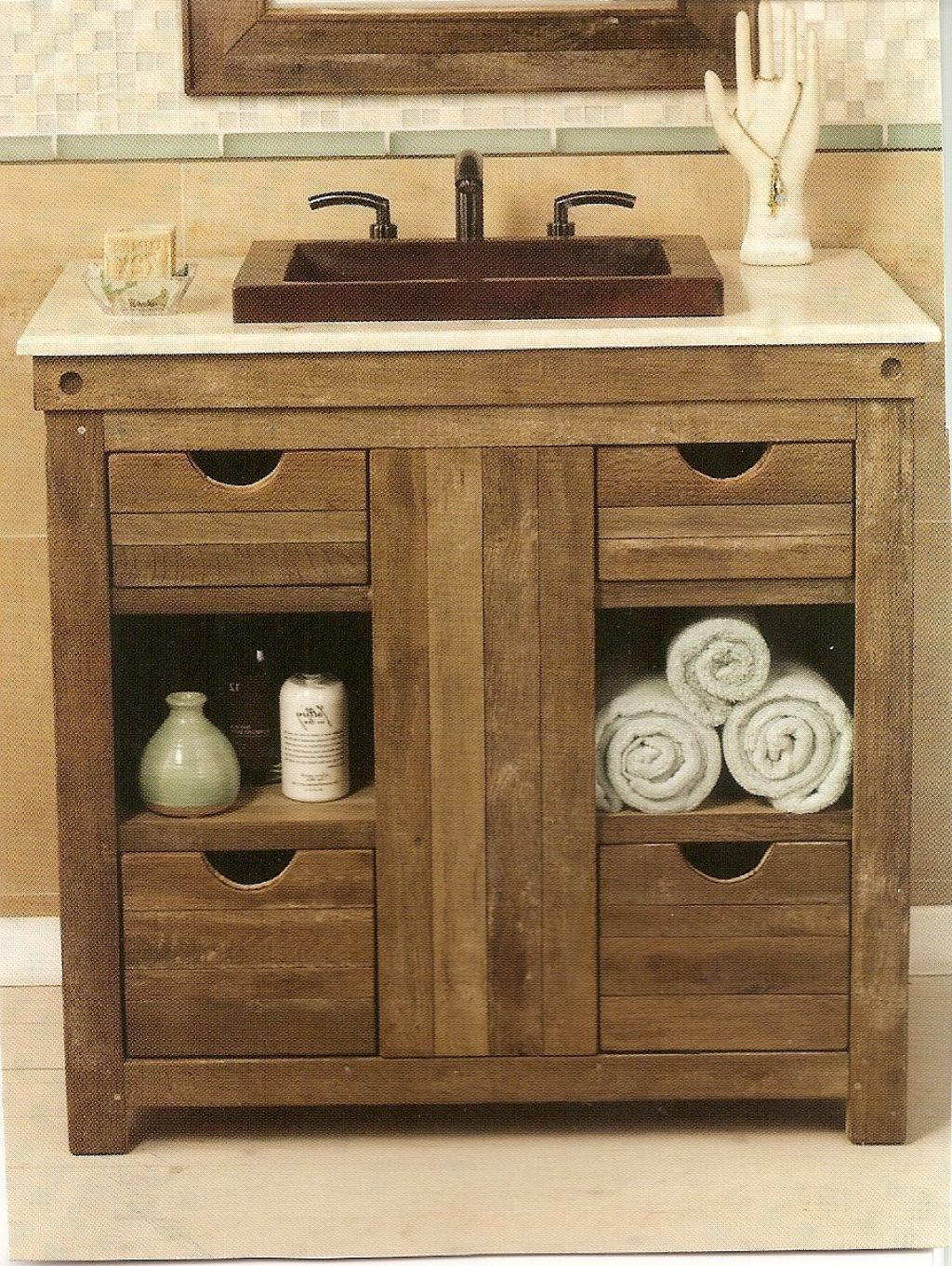 25 Incredible Vanities For Small Bathrooms With Examples Images in measurements 1024 X 1361