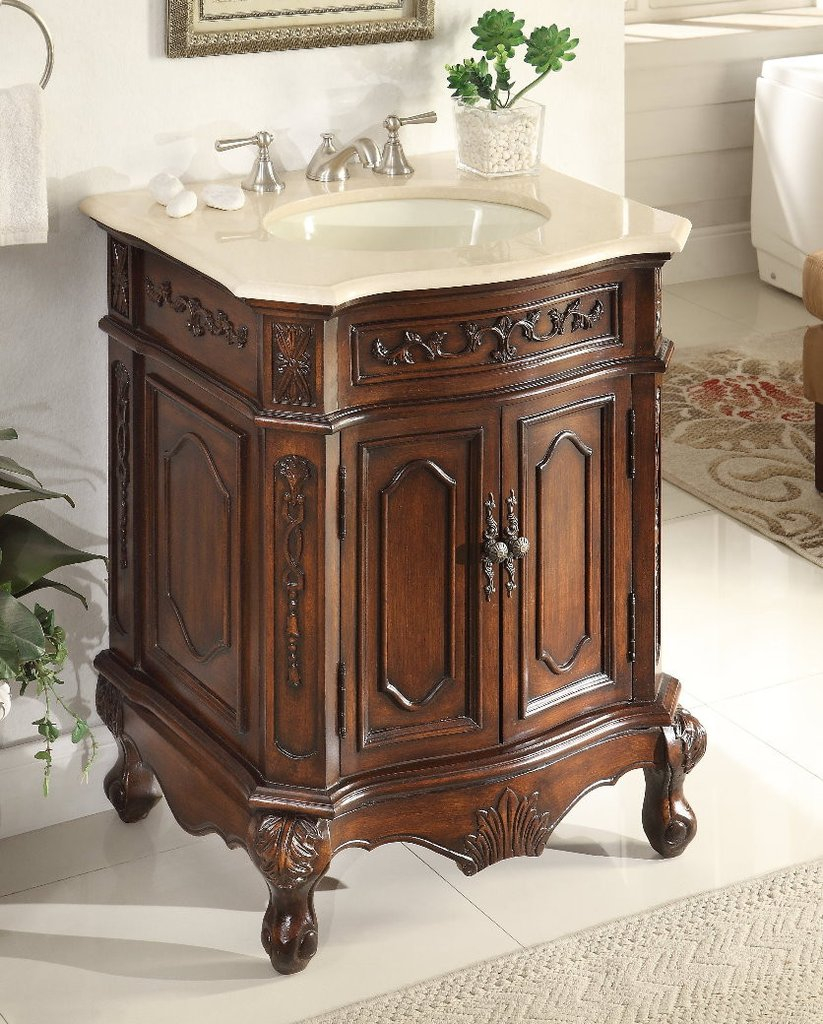 27 Powder Room Classic Style Spencer Bathroom Sink Vanity Model with regard to sizing 823 X 1024