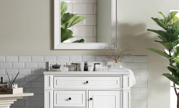 36 Bristol Cottage White Single Bathroom Vanity In 2019 Single in measurements 1098 X 1500