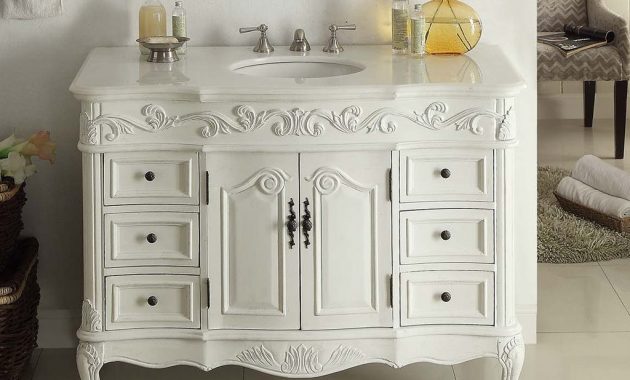 42 Benton Collection Antique White Beckham Bathroom Sink Vanity Sw throughout size 1024 X 871