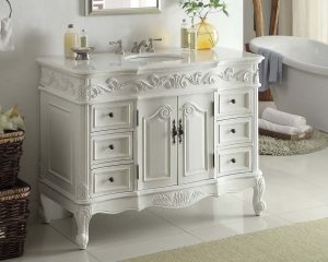 48 Benton Collection Antique White Beckham Bathroom Sink Vanity inside sizing 1024 X 820