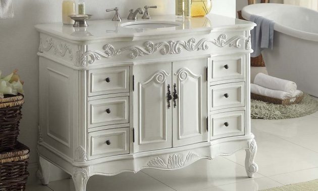 48 Benton Collection Antique White Beckham Bathroom Sink Vanity inside sizing 1024 X 820