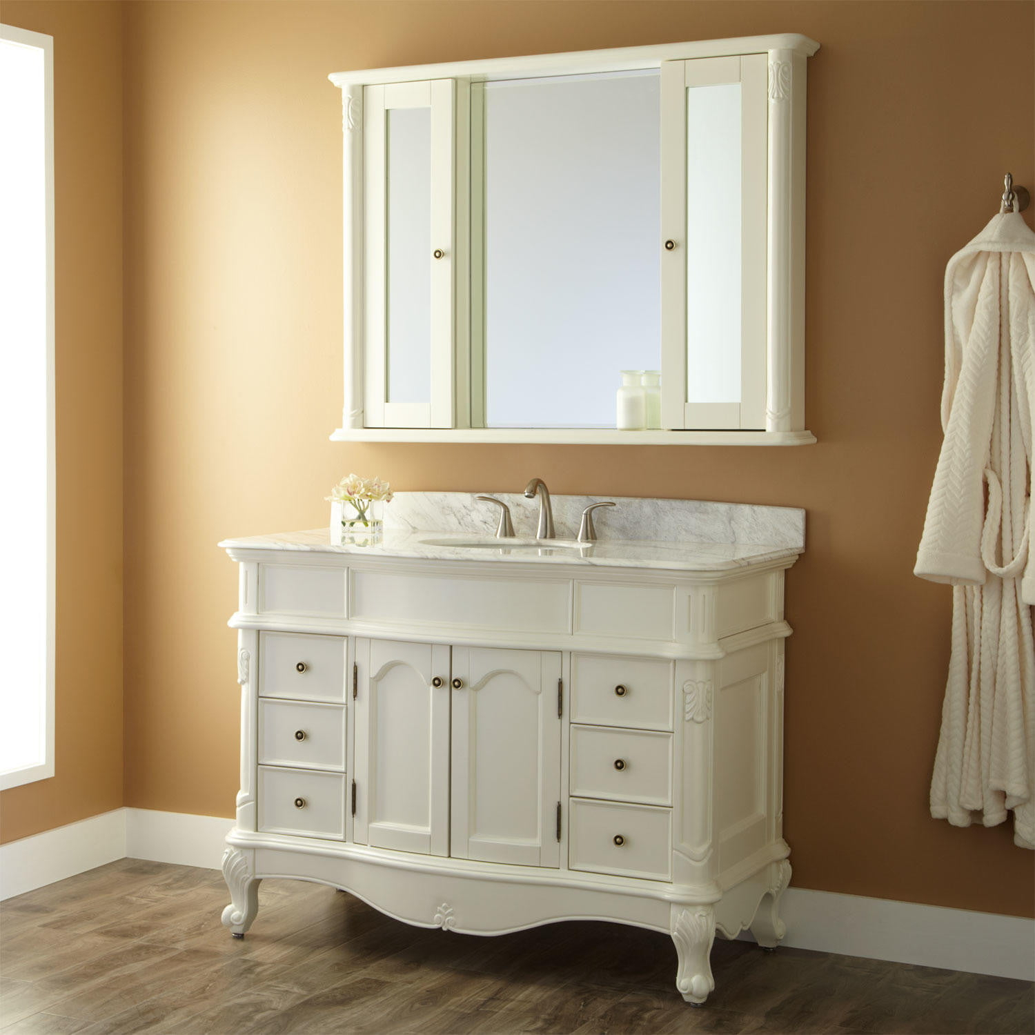 48 Sedwick Creamy White Vanity Bathroom for measurements 1500 X 1500