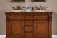 55 Inch Furniture Style Double Sink Bathroom Vanity with regard to proportions 900 X 900