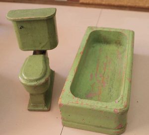 A Vintage Pink Bathroom For The Dollhouse Including World Of Tile for measurements 1000 X 908