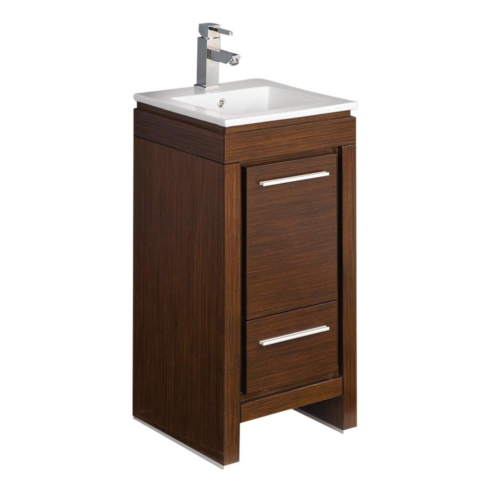 Allier 16 Wenge Brown Modern Bathroom Cabinet W Sink regarding proportions 1000 X 1000