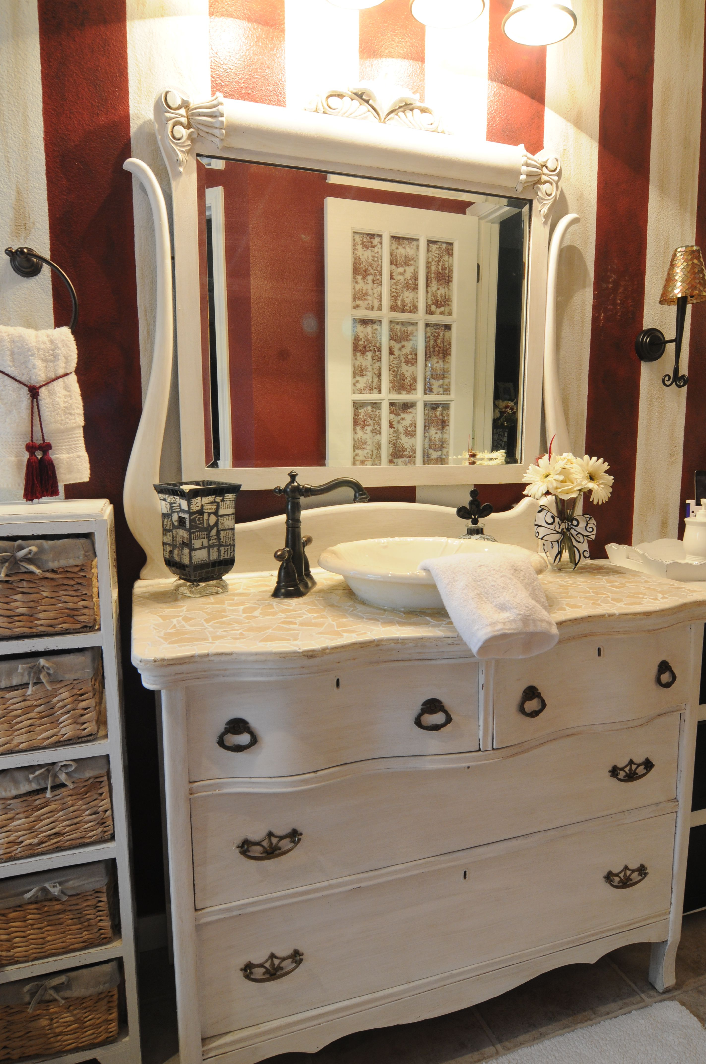 Antique Dresser Made Into A Bathroom Sink For The Home In 2019 pertaining to measurements 2848 X 4288