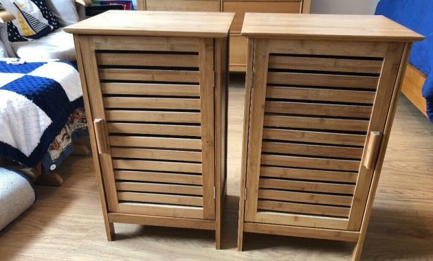 Bamboo Bathroom Storage Cabinet Cupboards 10 Each In inside proportions 1024 X 768