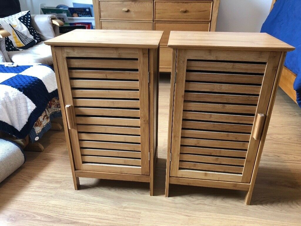 Bamboo Bathroom Storage Cabinet Cupboards 10 Each In inside proportions 1024 X 768