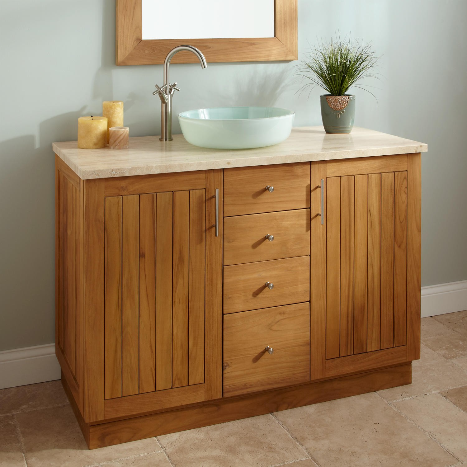 Bathroom Accurate Teak Vanity Design For Cool Modern Bathroom in size 1500 X 1500