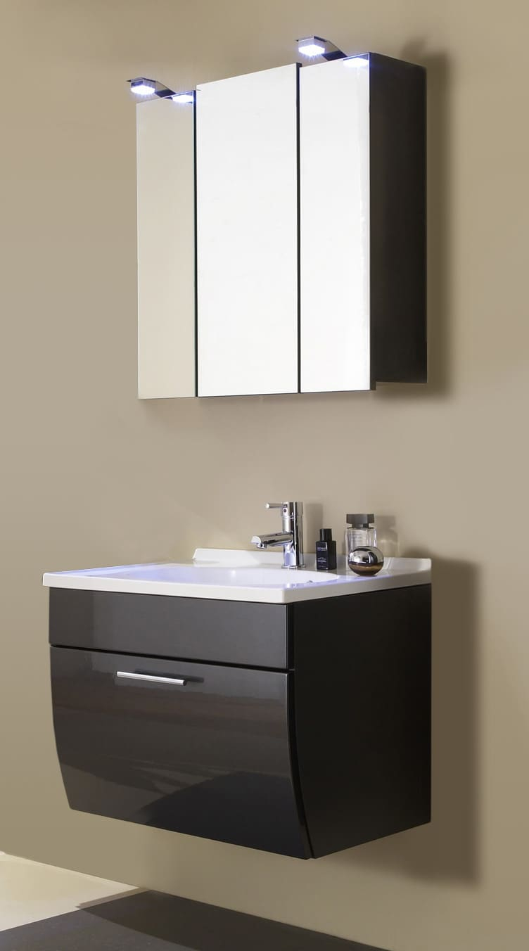 Bathroom Furniture Set Paloma Anthracite With Rounded Highgloss throughout sizing 752 X 1352